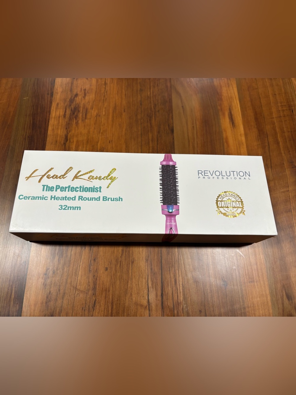 Head Kandy The Perfectionist 32mm Ceramic Heated Round Brush PINK - New